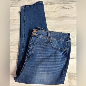 Terra‎ & Sky Denim Elastic Stretch Waist Jeans Womens Plus Size 16w / 18w Denim
